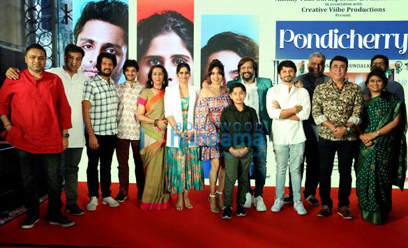 photos sai tamhankar amruta khanvilkar neena kulkarni and vaibhav tatwawadi snapped at pondicherry trailer launch at pondicherry cafe bkc 2