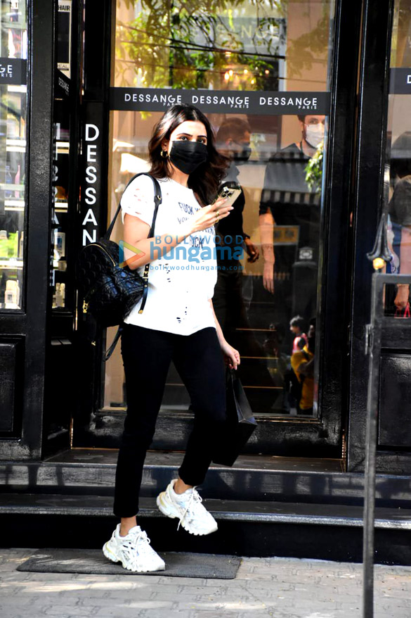 photos samantha ruth prabhu spotted at dessange salon in bandra 2