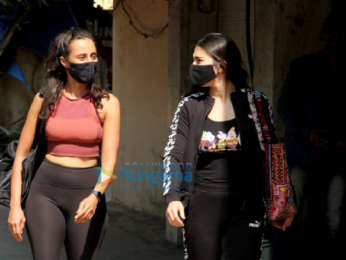 Photos: Sara Ali Khan and Namrata Purohit spotted in Santacruz