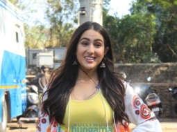 Photos: Sara Ali Khan snapped in film city after a shoot