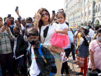 Photos: Shilpa Shetty spotted at Gateway with her family