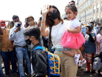 Photos: Shilpa Shetty spotted at Gateway with her family