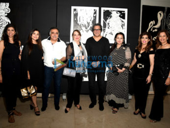 Photos: Shruti Haasan, Akshara Haasan, and others at the unveiling of Santanu Hazarika's art exhibition 'BLCK'