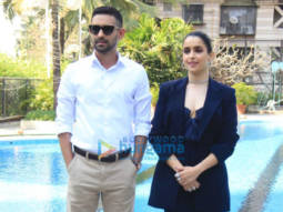 Photos: Vikrant Massey and Sanya Malhotra snapped during Love Hostel promotions