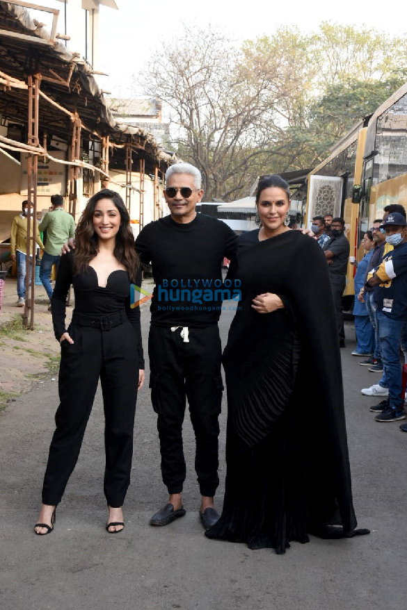 Photos: Yami Gautam Dhar, Atul Kulkarni and Neha Dhupia spotted promoting their film A Thursday Photos: Yami Gautam Dhar, Atul Kulkarni and Neha Dhupia spotted promoting their film A Thursday