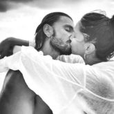 Ranveer Singh shares a passionate kiss with Deepika Padukone but caption steals limelight - “Shashi Tharoor se caption likhaya” ask netizens
