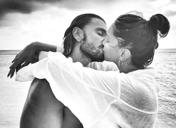 Ranveer Singh shares a passionate kiss with Deepika Padukone but caption steals limelight - “Shashi Tharoor se caption likhaya” ask netizens