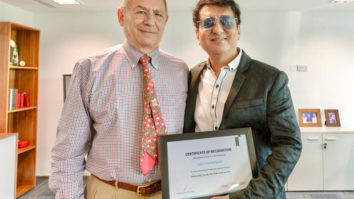 Sajid Nadiadwala receives certificate of recognition as Ambassador for Indo-Abu Dhabi entertainment