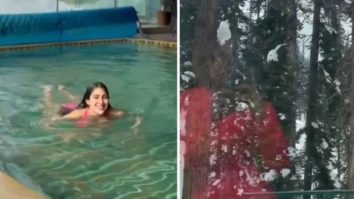 Sara Ali Khan swims away from her Monday blues in a pink bikini in -2 degree temperature in Kashmir; see video