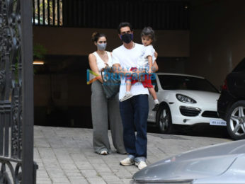 Photos: Arjun Rampal snapped with wife Gabriella Demetriades and son in Bandra