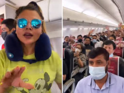 Rakhi Sawant asks co-passengers to allow her to fly the plane; tells them to open the windows if they feel hot