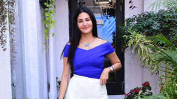 Photos; Amyra Dastur dons blue top and mini white skirt as she steps out in Bandra