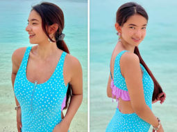 Anushka Sen sizzles in printed backless swimsuit as she holidays in Maldives