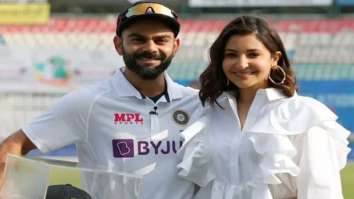 Anushka Sharma supports Virat Kohli on the cricket field before he kick-starts his 100th test match, watch video