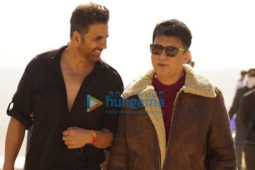 On the Sets of the movie Bachchhan Paandey