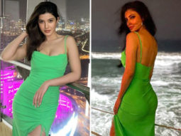 FASHION FACE-OFF: Shanaya Kapoor or Mouni Roy – Who styled apple green midi dress with thigh-high slit worth Rs. 3,990 better?