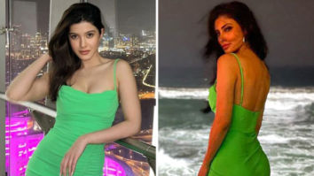 FASHION FACE-OFF: Shanaya Kapoor or Mouni Roy – Who styled apple green midi dress with thigh-high slit worth Rs. 3,990 better?