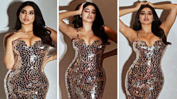 Janhvi Kapoor exudes panache and elegance in bodycon silver mirror work gown by Manish Malhotra