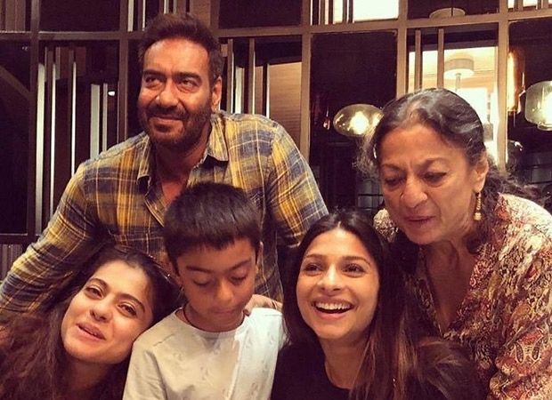 Kajol Shares Photo With Ajay Devgn Yug Tanuja From Tanishaa Mukerjis