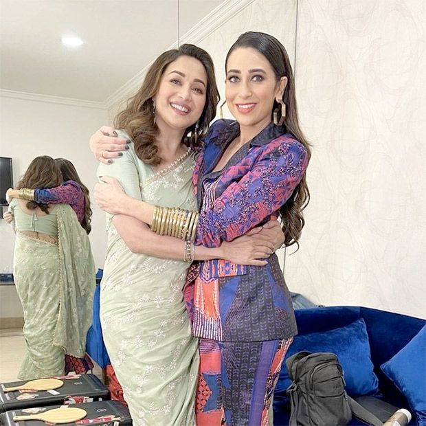 Karisma Kapoor and Madhuri Dixit have nostalgia-filled Dil To Pagal Hai reunion, see photo Karisma Kapoor and Madhuri Dixit have nostalgia-filled Dil To Pagal Hai reunion, see photo