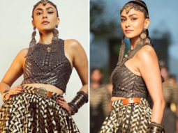 Mrunal Thakur exudes royal elegance as she turns showstopper for JJ Valaya at Lakme Fashion Week