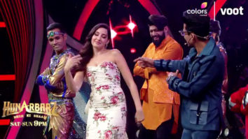 Nora Fatehi’s blockbuster dance on Haye Garmi on Hunarbaaz | Parineeti Chopra, Mithun Chakraborty
