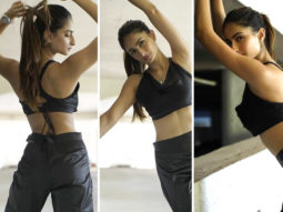 Palak Tiwari is sexy siren in leather black racerback crop top and pants