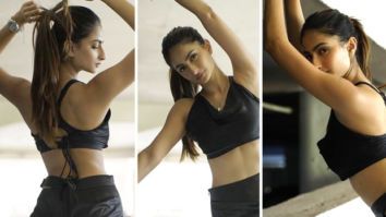 Palak Tiwari is sexy siren in leather black racerback crop top and pants