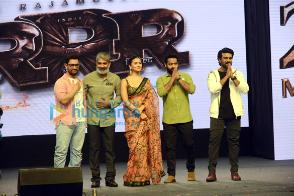 Photos: Aamir Khan joins S. S. Rajamouli, Alia Bhatt, Ram Charan and Jr. NTR for RRR promotions in Delhi
