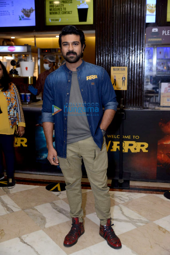 photos alia bhatt ram charan jr ntr and s s rajamouli snapped during their upcoming film rrr promotions at pvr plaza in new delhi 3