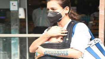 Photos: Dia Mirza snapped with her child at Food Hall