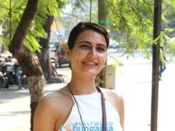 Photos: Fatima Sana Shaikh spotted in Khar in an all-white outfit