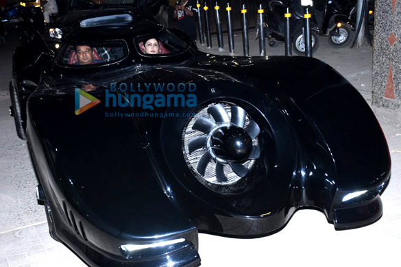 photos heropanti 2 director ahmed khan arrives in batmobile at the screening of the batman 3