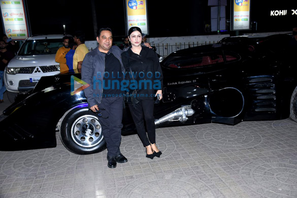 photos heropanti 2 director ahmed khan arrives in batmobile at the screening of the batman 4