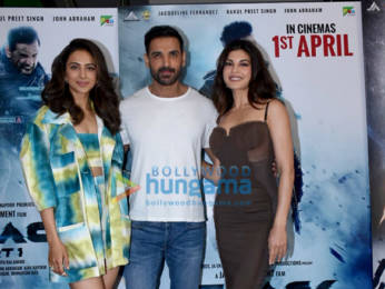 Photos: John Abraham, Jacqueline Fernandez, Rakul Preet Singh snapped during the promotions of Attack - Part I