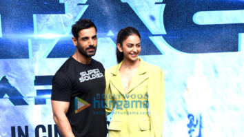 Photos: John Abraham, Rakul Preet Singh, and Jacqueline Fernandez strike a pose at the trailer launch of Attack