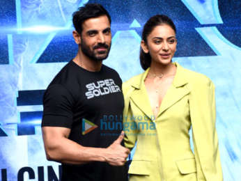 Photos: John Abraham, Rakul Preet Singh, and Jacqueline Fernandez strike a pose at the trailer launch of Attack