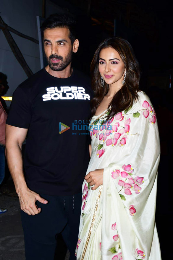 Photos: John Abraham, Rakul Preet Singh and others snapped on sets of The Kapil Sharma Show promoting their film Attack – Part I