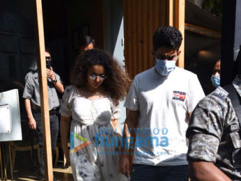 Photos: Kangana Ranaut and her brother Akshit Ranaut snapped at a restaurant in Bandra