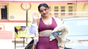 Photos: Neha Sharma flaunts her gym wear post workout in Bandra
