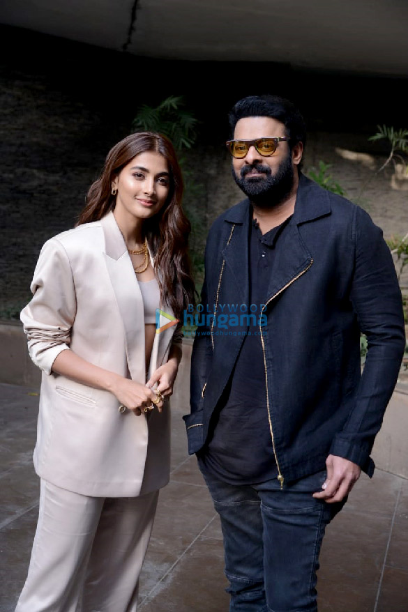 photos prabhas and pooja hegde snapped promoting their film radhe shyam in delhi 1