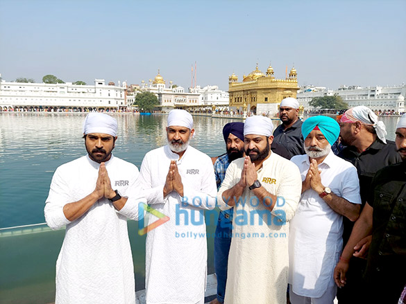 Photos: RRR team S. S. Rajamouli, Ram Charan and Jr. NTR visit Golden Temple to seek blessings ahead of film’s release