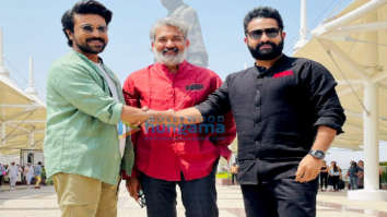 Photos: S. S. Rajamouli, Ram Charan and Jr. NTR mark their presence at Statue of Unity for RRR promotions