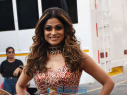 Photos: Shamita Shetty makes a splash in embellished lehenga for Holi special performance in Film City, Goregaon