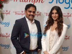 Photos: Tara Sutaria opts for an all-white outfit for the inauguration of Triumph’s Store in Navi Mumbai