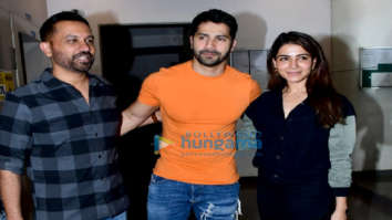 Photos: Varun Dhawan, Samantha Ruth Prabhu and Raj Nidimoru snapped in Andheri