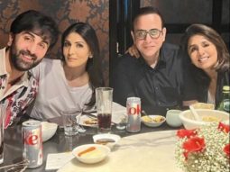 Ranbir Kapoor relishes a meal with mom Neetu Kapoor, sister Riddhima Kapoor Sahni and Nikhil Nanda