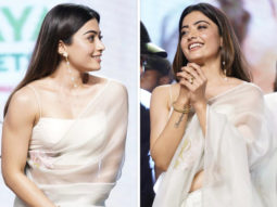 Rashmika Mandanna sparkles in a white sheer chiffon saree with a spaghetti strap blouse; pens a note for fans