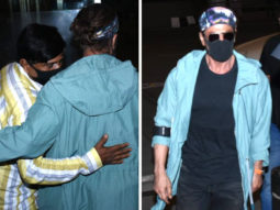 Shah Rukh Khan greets airport security with folded hands, hugs his driver as he leaves Mumbai days after launching Pathaan teaser 