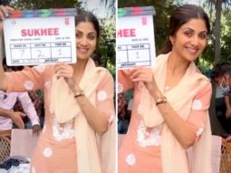Shilpa Shetty super stoked as she holds the clapperboard for her next Sukhee